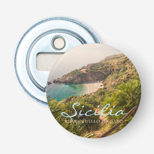 Secluded beach in Lo Zingaro, Sicily Bottle Opener