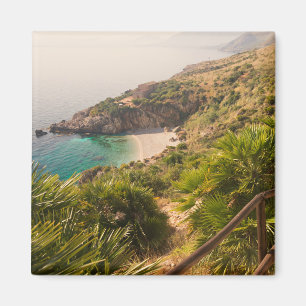 Secluded beach in Lo Zingaro, Sicily Magnet