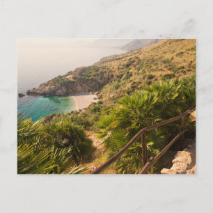 Secluded beach in Lo Zingaro, Sicily Postcard