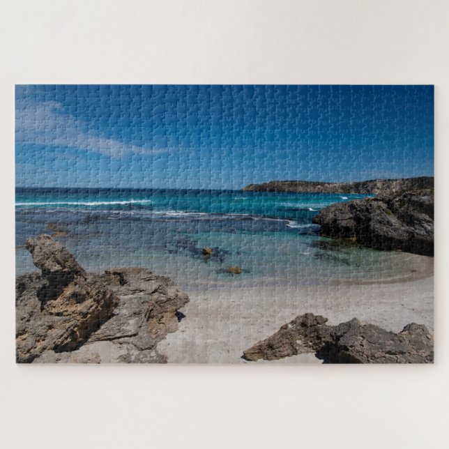 Secluded beach in paradise, 1014 pieces jigsaw puzzle (Horizontal)