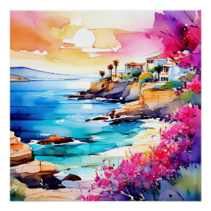 "Secluded Beach"  Poster