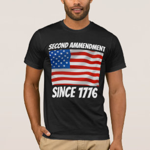 SECOND 2ND AMMENDMENT 1776 PATRIOT T-SHIRTS