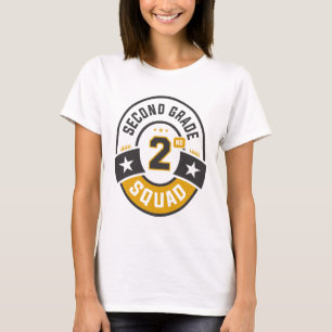 Second 2nd Grade Squad Team Back To School T-Shirt