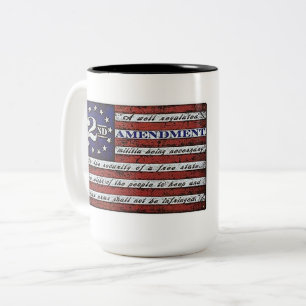 Second Amendment Defend the Police Two-Tone Coffee Mug