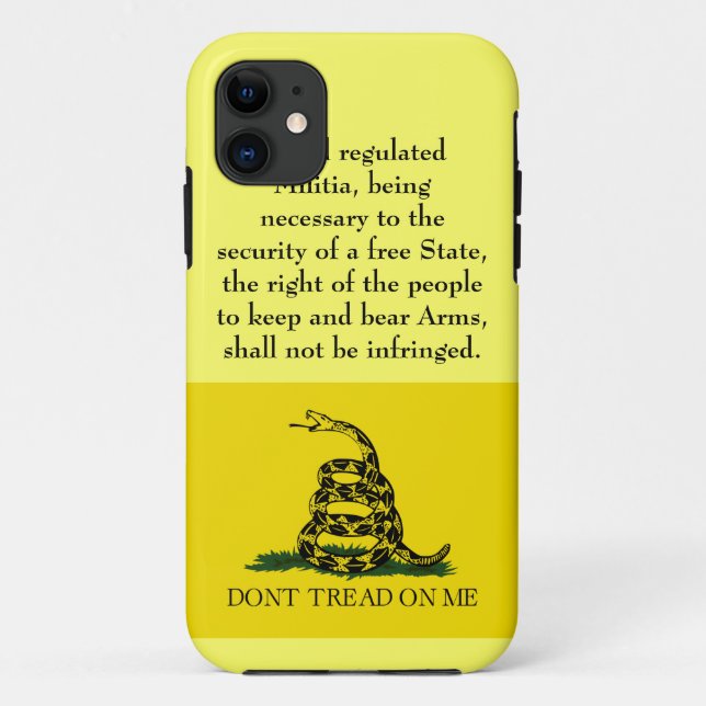 Second Amendment - Don't Tread on Me Case-Mate iPhone Case (Back)