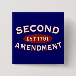 Second Amendment Est. 1791 15 Cm Square Badge