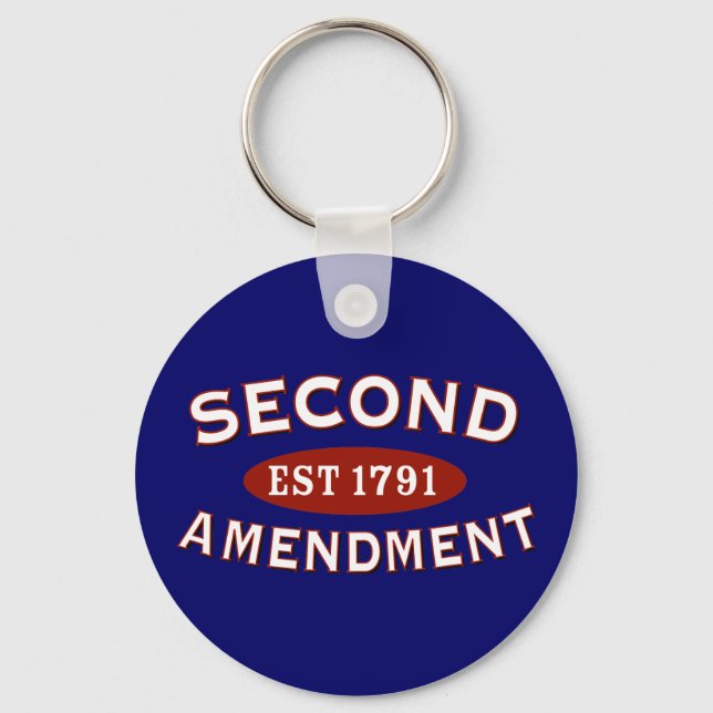 Second Amendment Est. 1791 Key Ring (Front)