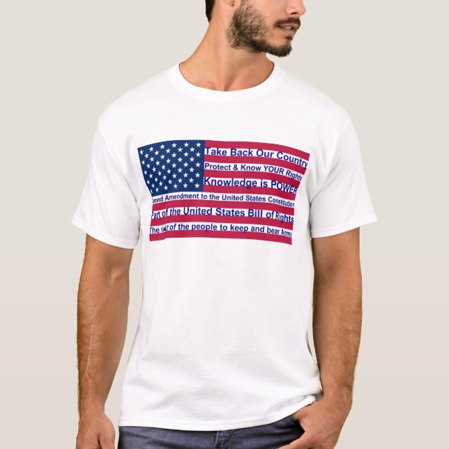 Second Amendment Flag T-Shirt (Front)