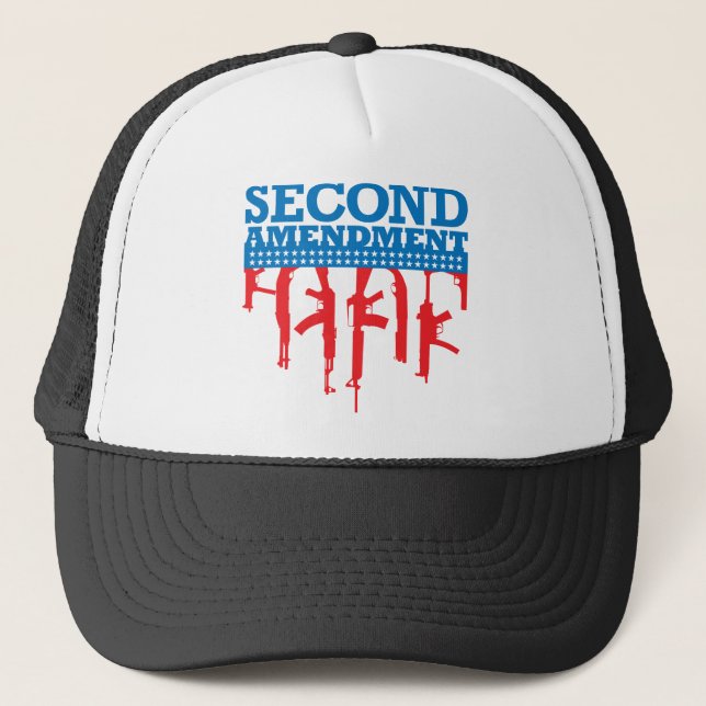 Second Amendment Flag Trucker Hat (Front)