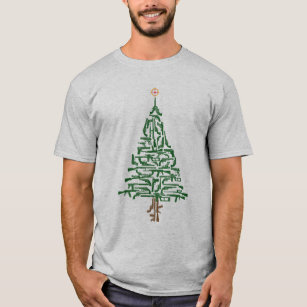 Second Amendment Hunter's Christmas Tree T-Shirt