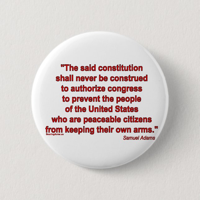 Second Amendment is an Individual Right 6 Cm Round Badge (Front)