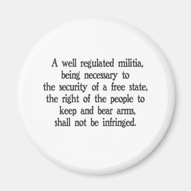 Second Amendment Magnet (Front)