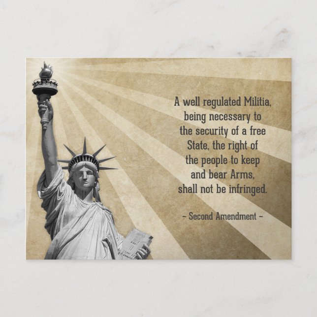 Second Amendment Postcard (Front)