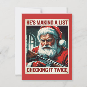 Second Amendment Santa Card Gun Rights Christmas