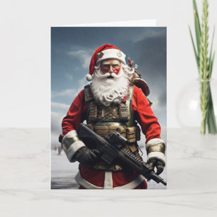 Second Amendment Santa Christmas Card Patriotic