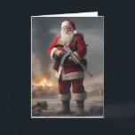 Second Amendment Santa Funny Christmas Holiday Card<br><div class="desc">Second Amendment Santa Funny Christmas</div>