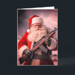 Second Amendment Santa Funny Christmas Holiday Card<br><div class="desc">Second Amendment Santa Funny Christmas</div>