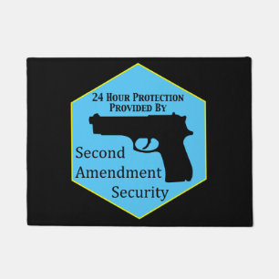 Second Amendment Security Doormat