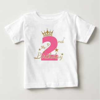 Second Birthday , 2nd Birthday Baby T-Shirt