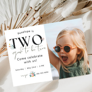 Second Birthday Invitation with Photo