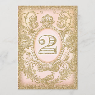 Second Birthday Once Upon a Time Princess Invitation