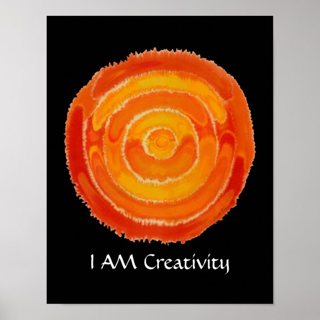 Second Chakra Art: #1: Creativity Issues Poster (Front)