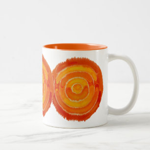 Second Chakra Healing Art #1 Two-Tone Coffee Mug