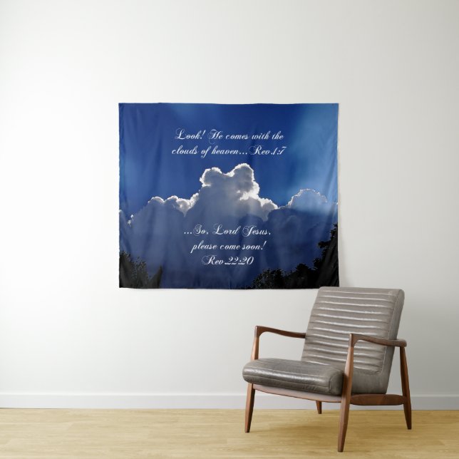 Second Coming Inspirational Scripture Tapestry (In Situ (Horizontal))