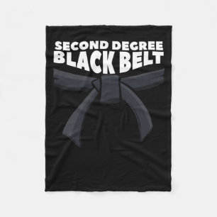 Second Degree Black Belt Martial Arts Karate 1 Fleece Blanket