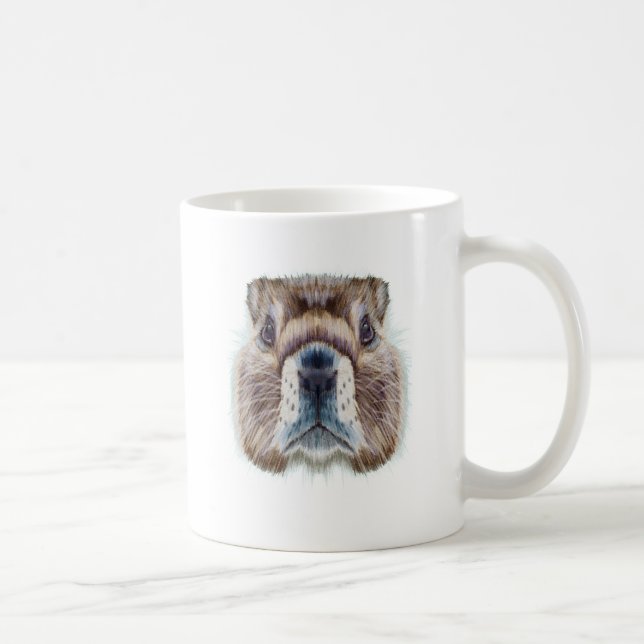 Second February - Marmot Day - Appreciation Day Coffee Mug (Right)