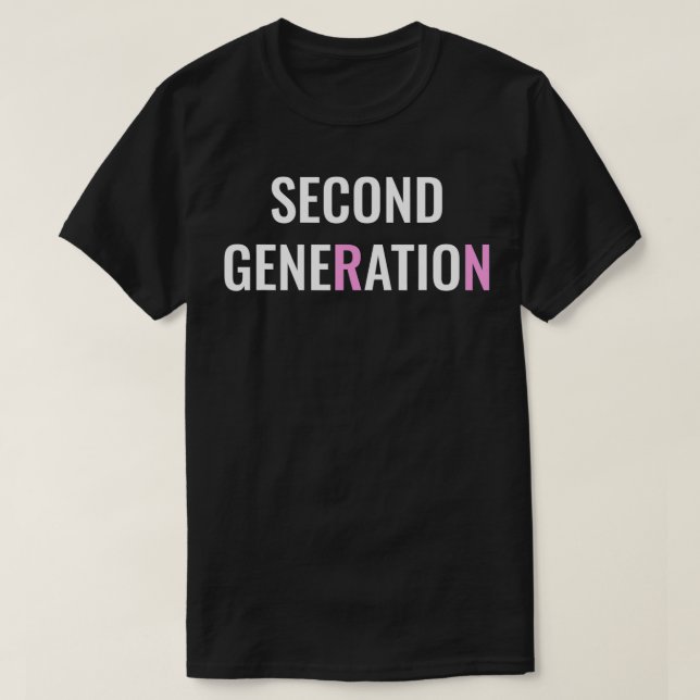 Second Generation Nurse Inspired 2nd Generation RN T-Shirt (Design Front)