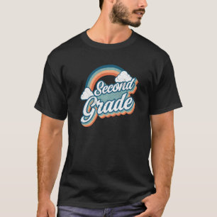 Second Grade 2nd Grade Vintage Back To School Boys T-Shirt