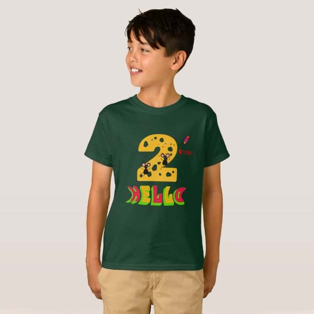 Second grade and mouses T-Shirt (Front Full)
