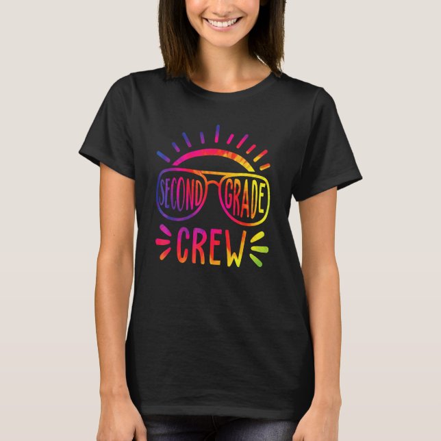 Second Grade Crew  2nd Grade Back To School Teache T-Shirt (Front)