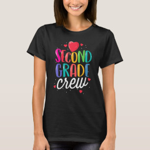 Second Grade Crew Back To School Teacher 2nd Team  T-Shirt
