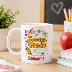 Second Grade – Cute Back to School Supplies Coffee Mug