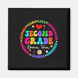 Second Grade Dream Team Back To School Teacher Lov Magnet