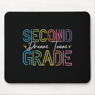 Second Grade Dream Team Teacher Student Back To Sc Mouse Mat