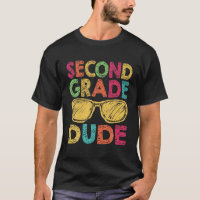 Second Grade Dude Retro Vintage Back To School 2Nd