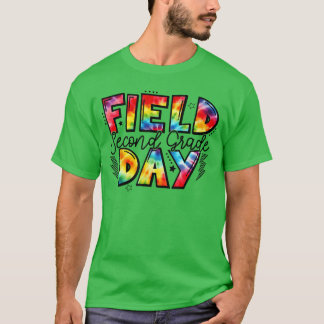 Second Grade Field Day Fun Day Tie Dye Student Tea T-Shirt