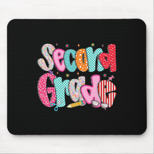 Second Grade Girls Back To School Preppy Pencil 2n Mouse Mat