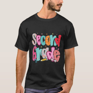 Second Grade Girls Back To School Preppy Pencil 2n T-Shirt