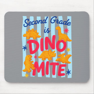 Second Grade Is Dino-E Back To School Dinosaur Mouse Mat