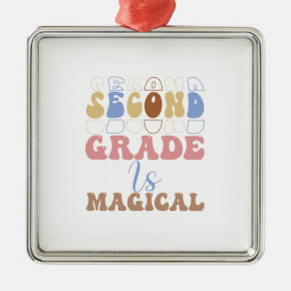 Second Grade Is Magical Teacher Metal Tree Decoration