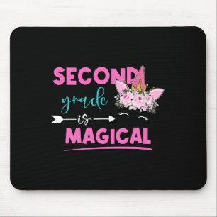 Second Grade Is Magical Unicorn 2nd Grade Teacher Mouse Mat