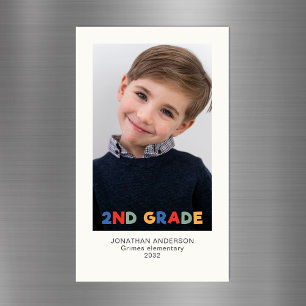 Second Grade Keepsake Photo Magnet