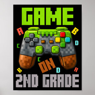 Second Grade Let's Play 2nd Grade Back To School Poster