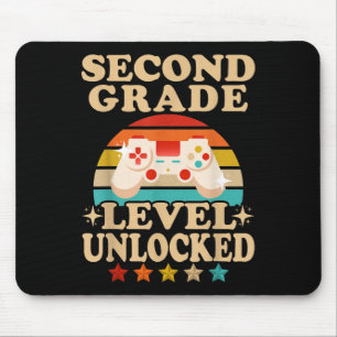Second Grade Level Unlocked 2nd Grade Back To Scho Mouse Mat