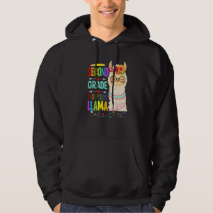 Second Grade No Prob Llama Teacher Student Llama Hoodie