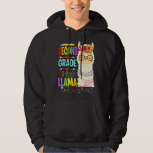 Second Grade No Prob Llama Teacher Student Llama Hoodie